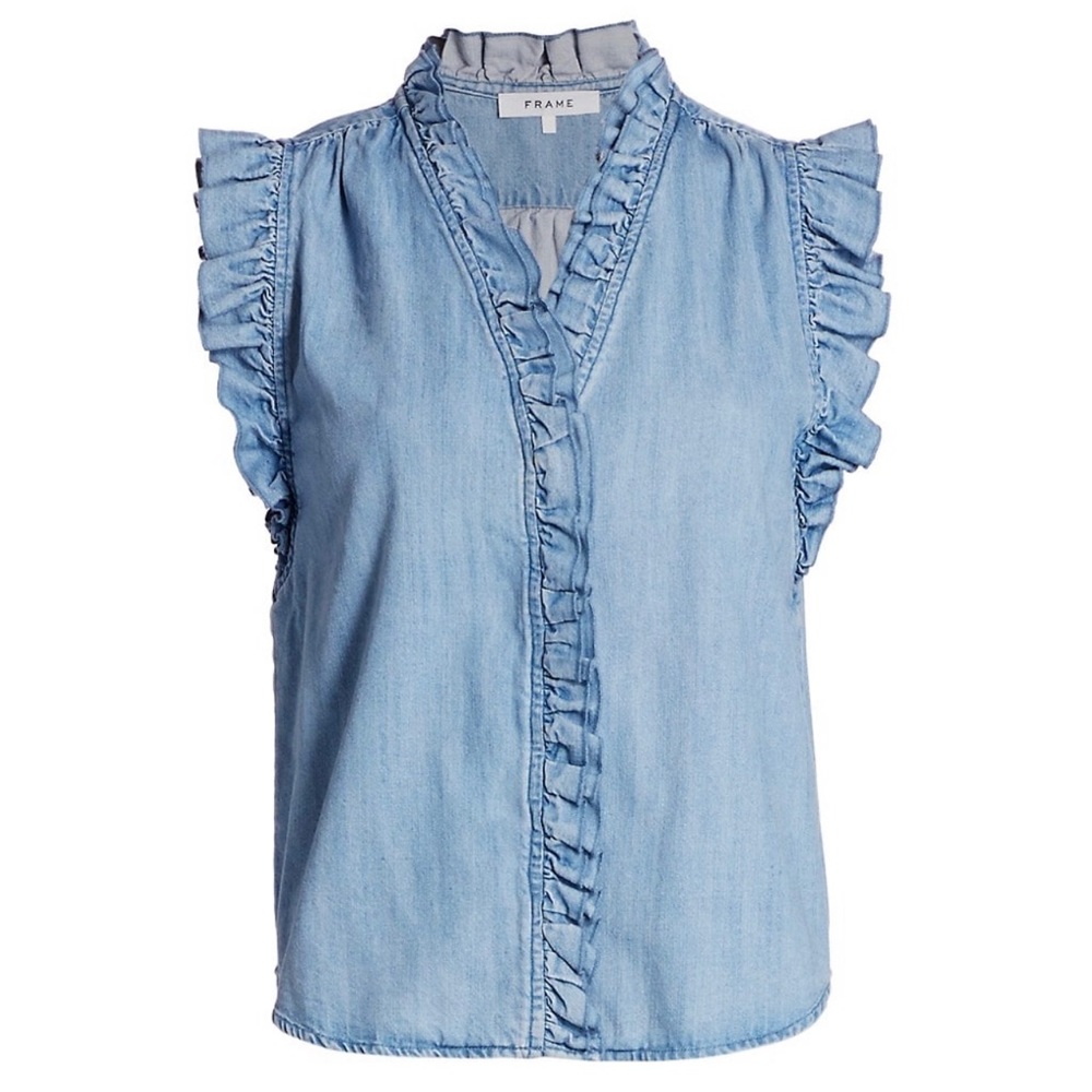 Frame Lauren Chambry top size small.